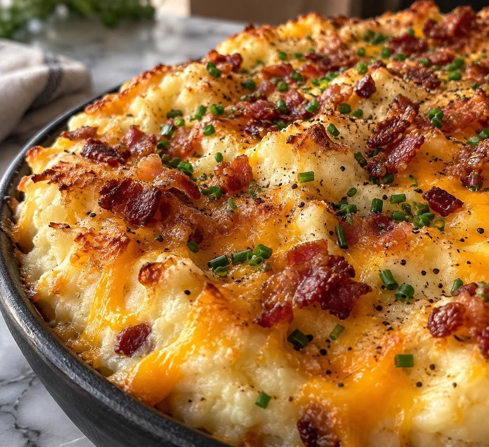 Loaded Twice-Baked Potato Bake
