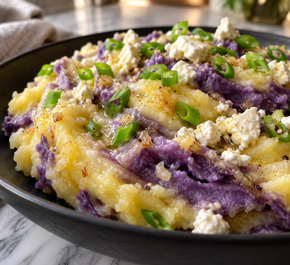 Yellow and Purple Mashed Potatoes