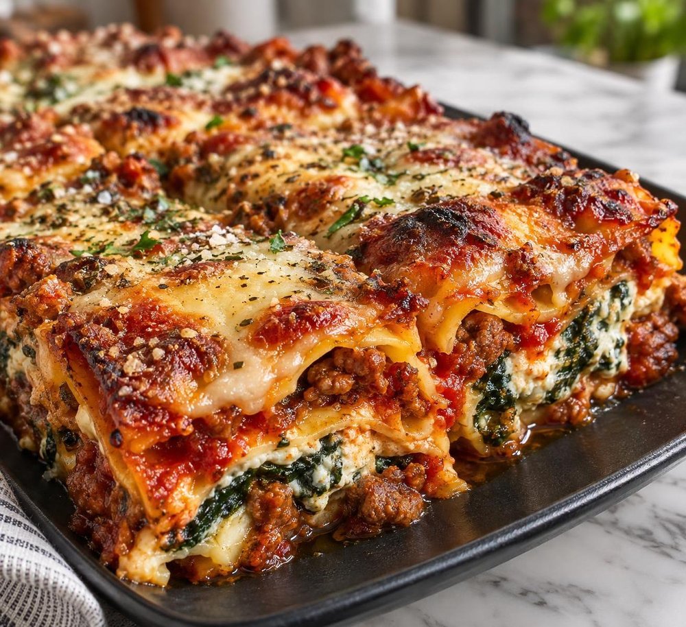 Crispy-Edged Sheet Pan Lasagna Bake