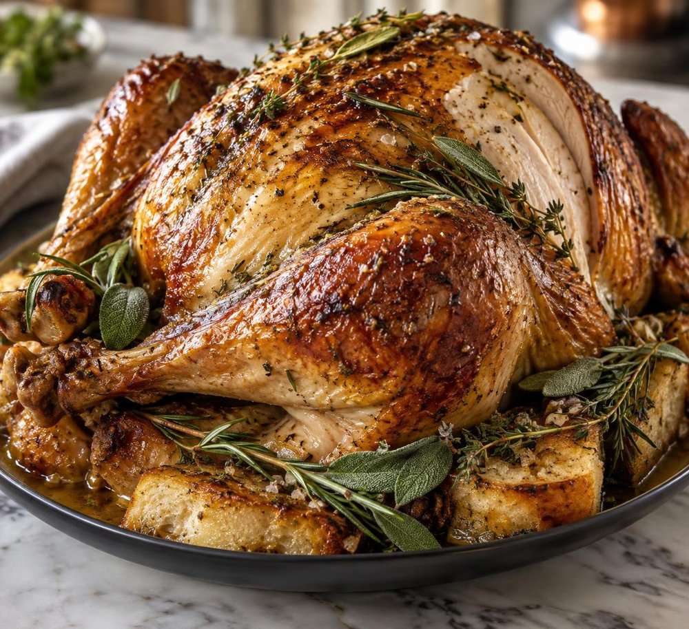 Quick Roast Turkey, Breast-Down