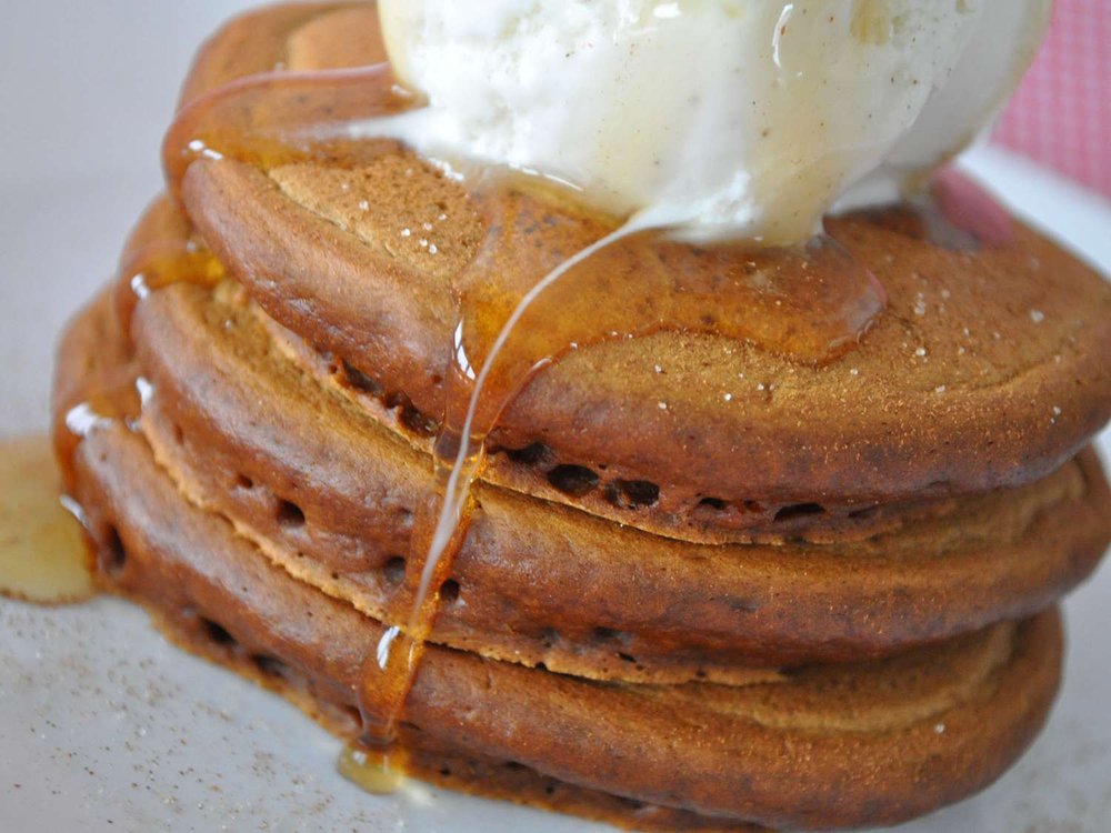 Grandma's Spiced Gingerbread Pancakes