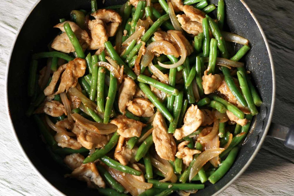 Chicken and Green Bean Stir-Fry