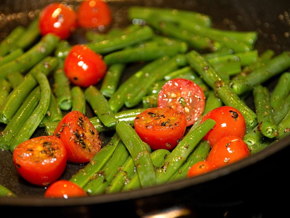 Cherry Tomato Green Bean Medley