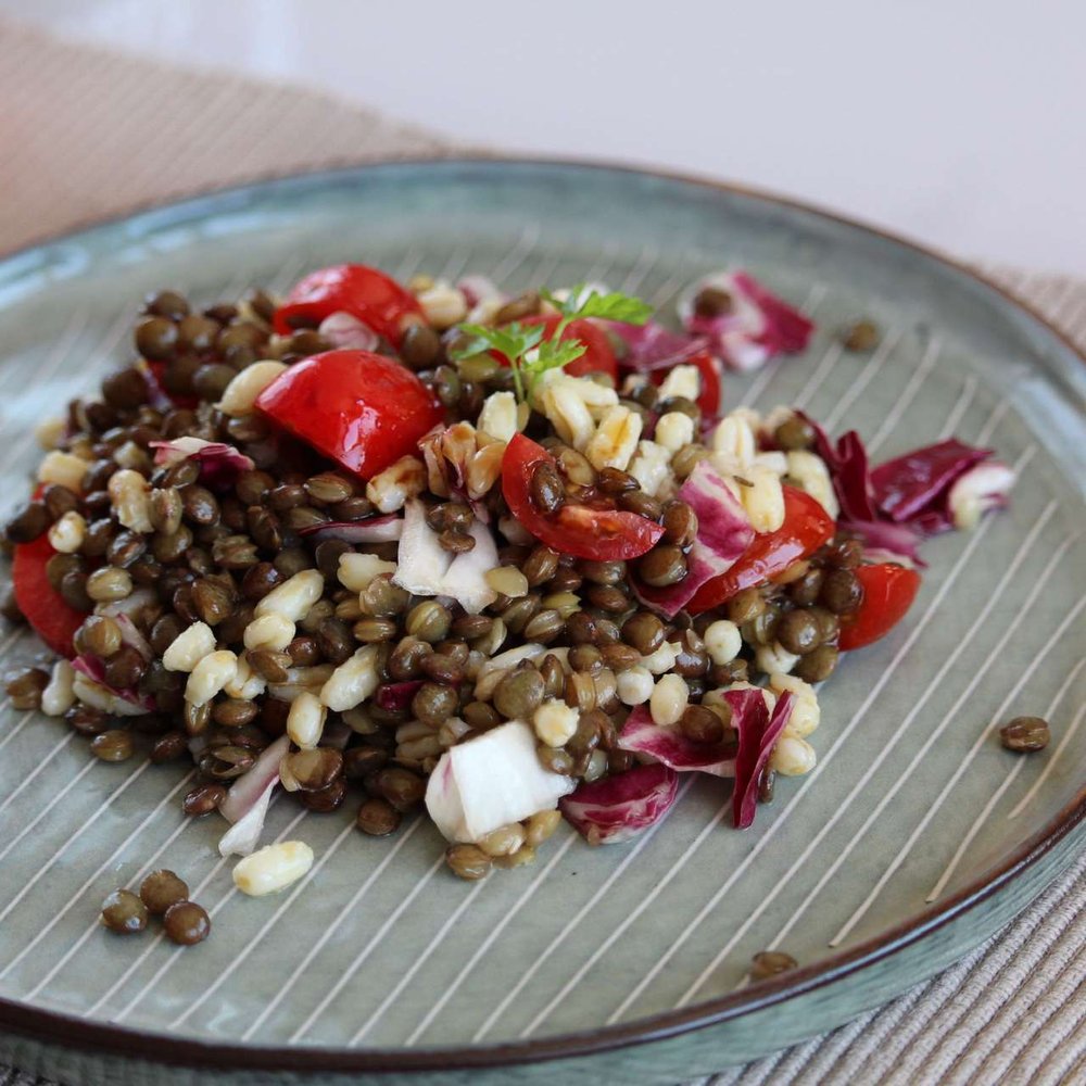 Thai Green Curry Lentil & Kamut Salad