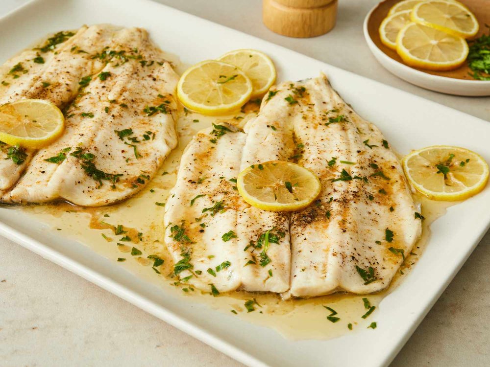Broiled Trout with Brown-Butter Lemon and Parsley