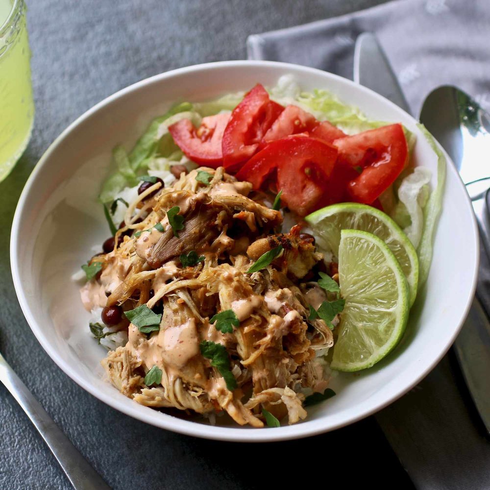 Pressure Cooker Chicken Carnitas with Crispy Edges