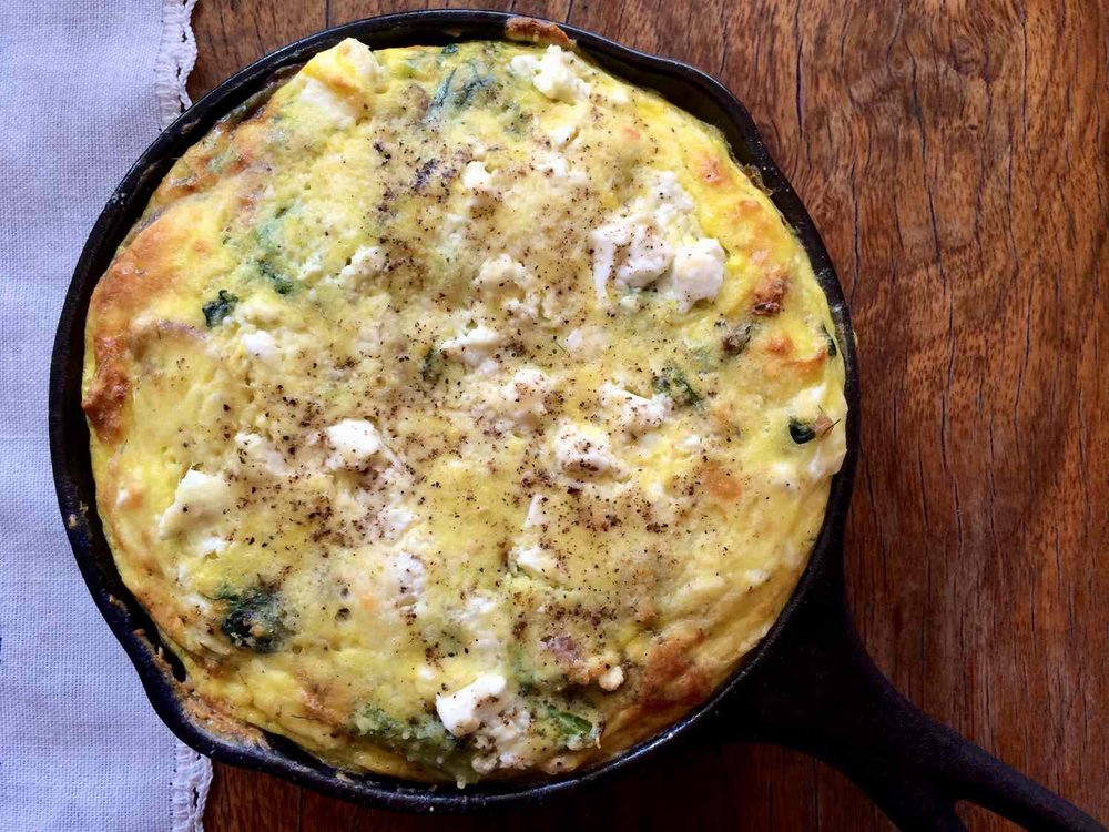 Frittata with Kale and Fennel Fronds