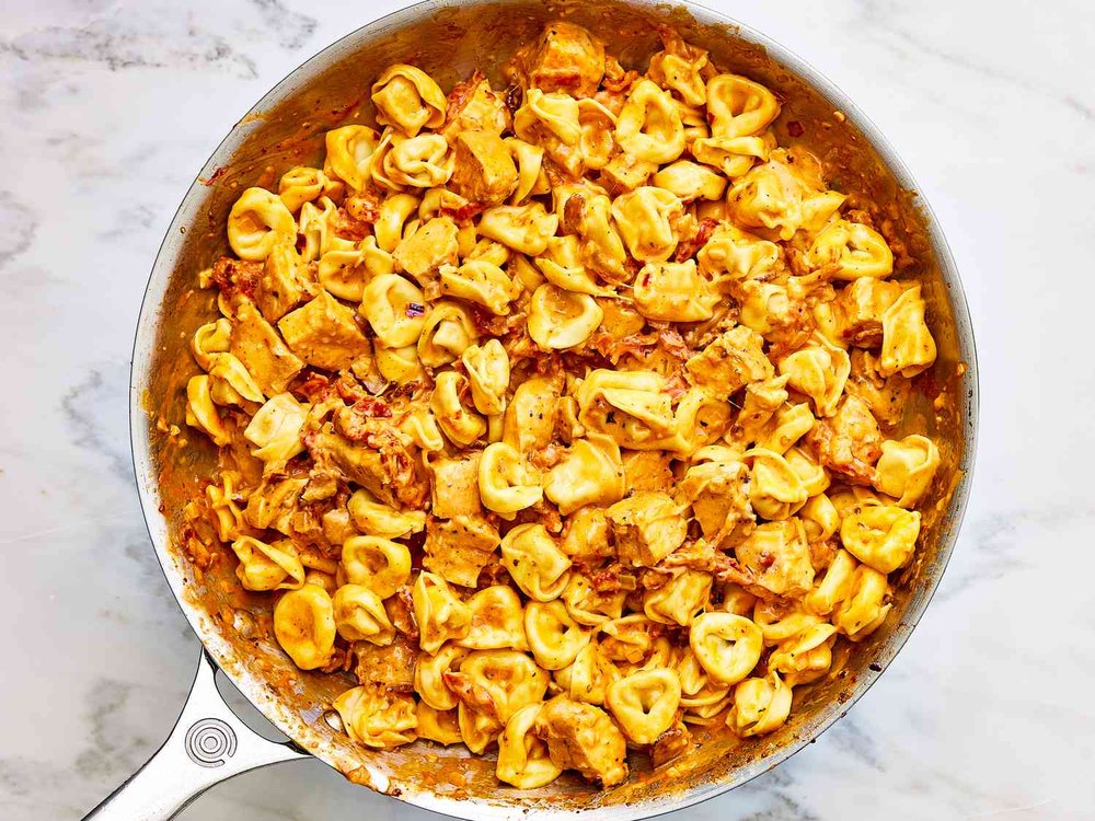 Creamy Sun-Dried Tomato Chicken Tortellini
