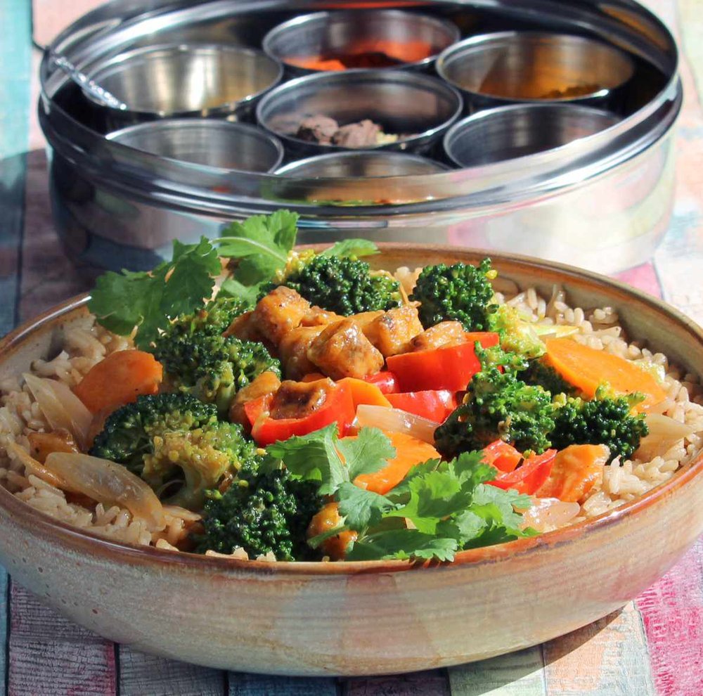 Tofu and Vegetable Panang Coconut Curry