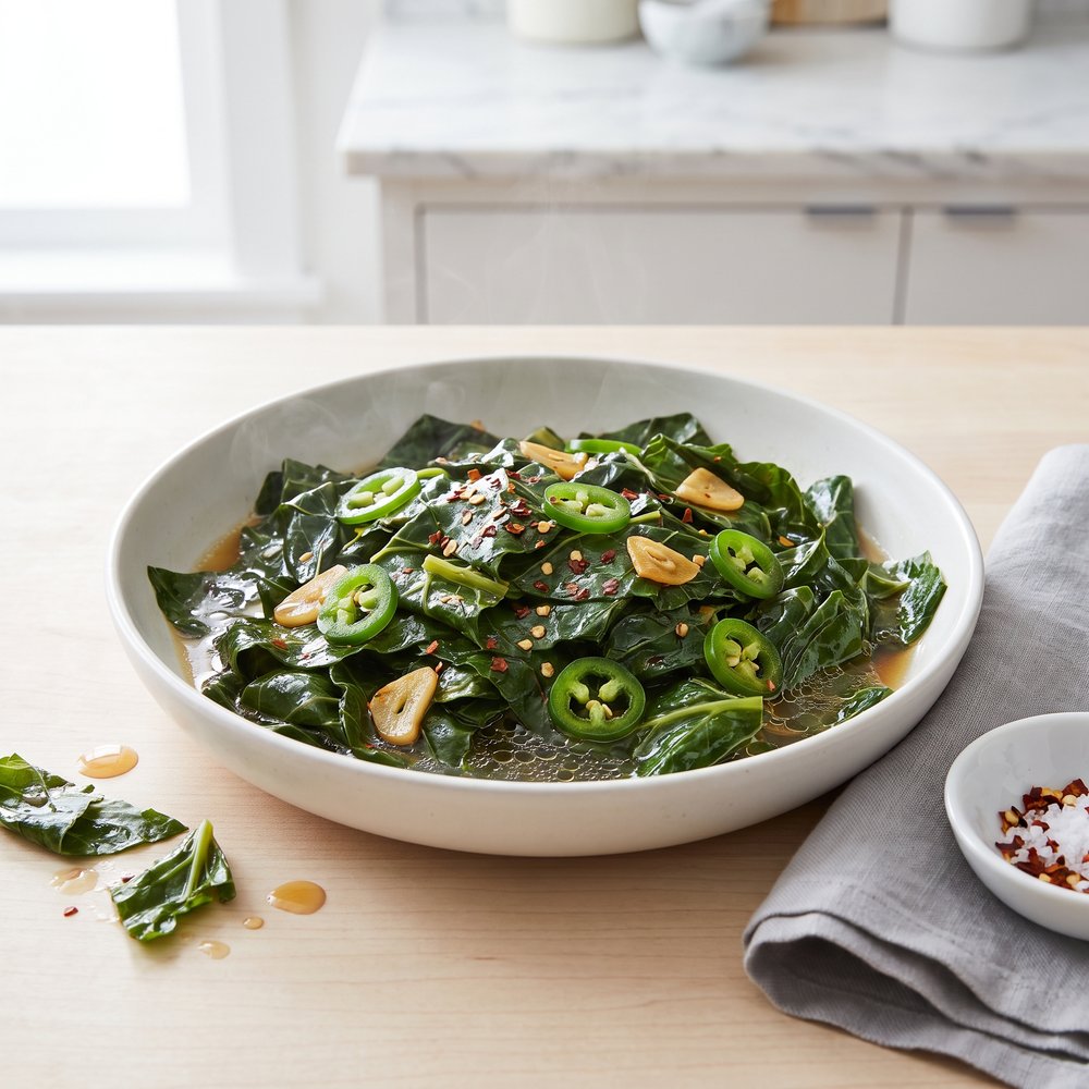 “Straight-from-the-Pot” Vegetarian Collard Greens