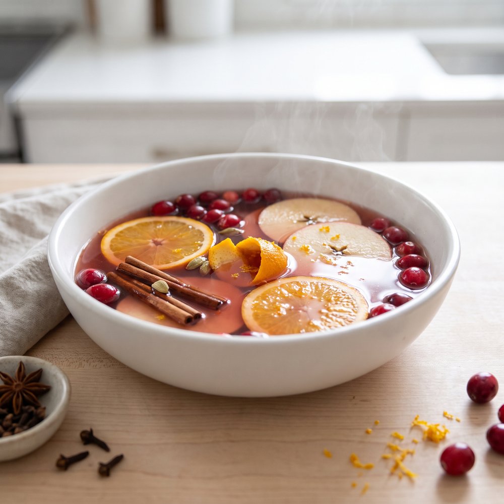 Hot Spiced Cranberry-Orange Punch