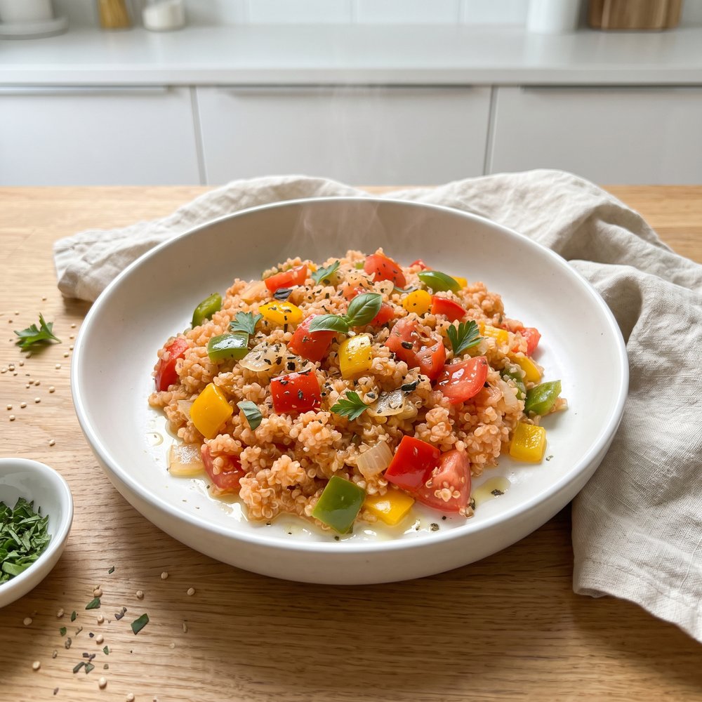 Quinoa with Mediterranean Peppers