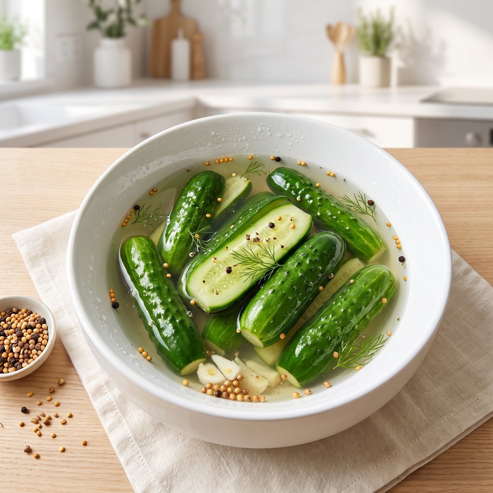 Crock-Fermented Dill Pickles at Home