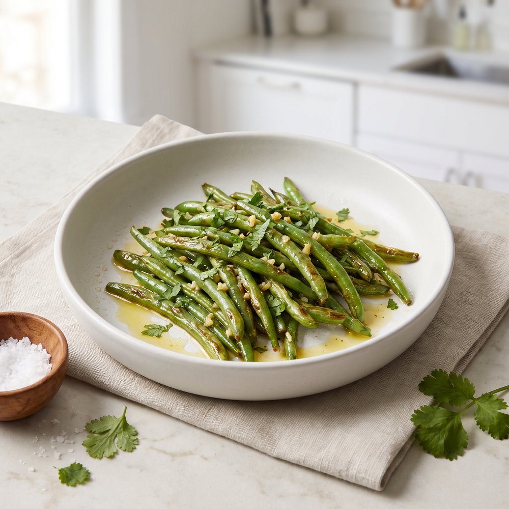 Fasoulia bi Zayt (Syrian Green Beans in Olive Oil)