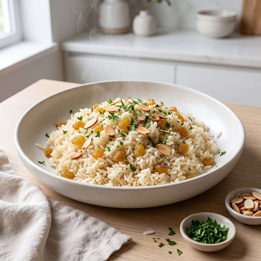 Rice with Almonds and Raisins