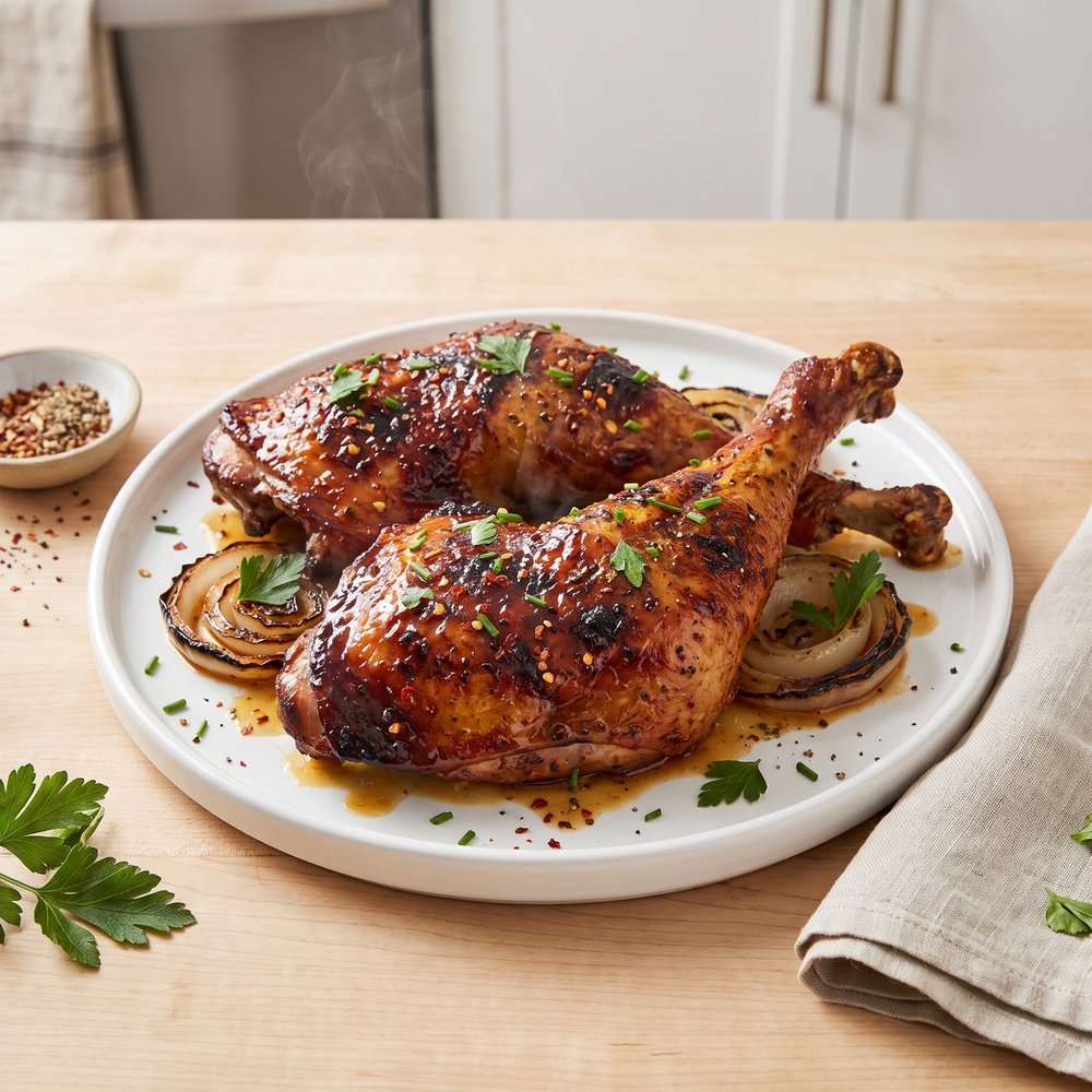 Char-Grilled Turkey Drumsticks