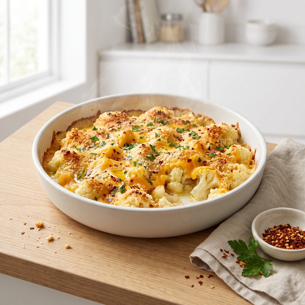 Cheesy Baked Cauliflower Casserole