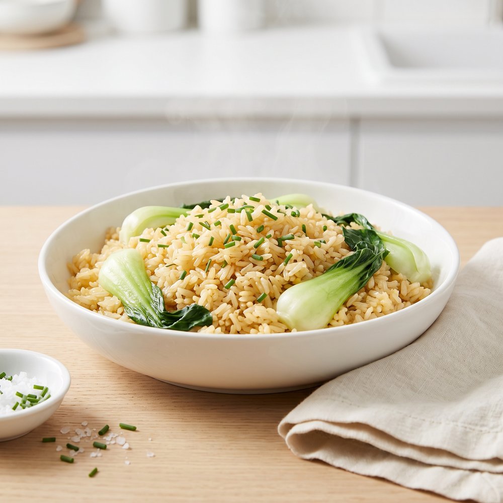 Bok Choy Jasmine Rice Pilaf