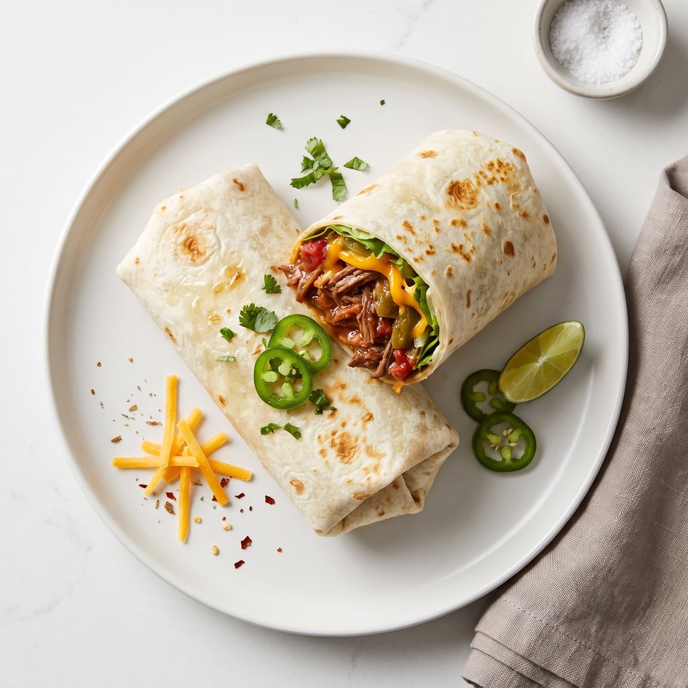Beefy Roast Burritos