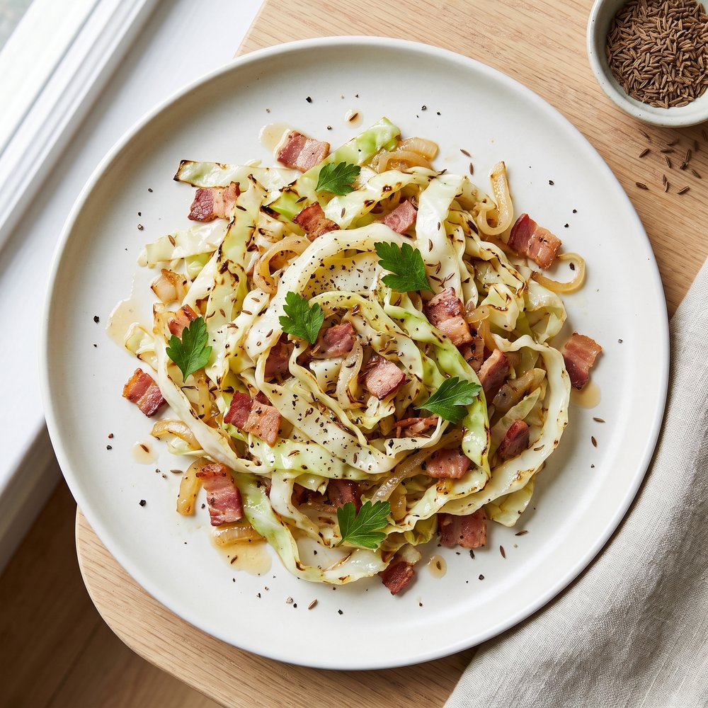 Bacon-Fried Cabbage