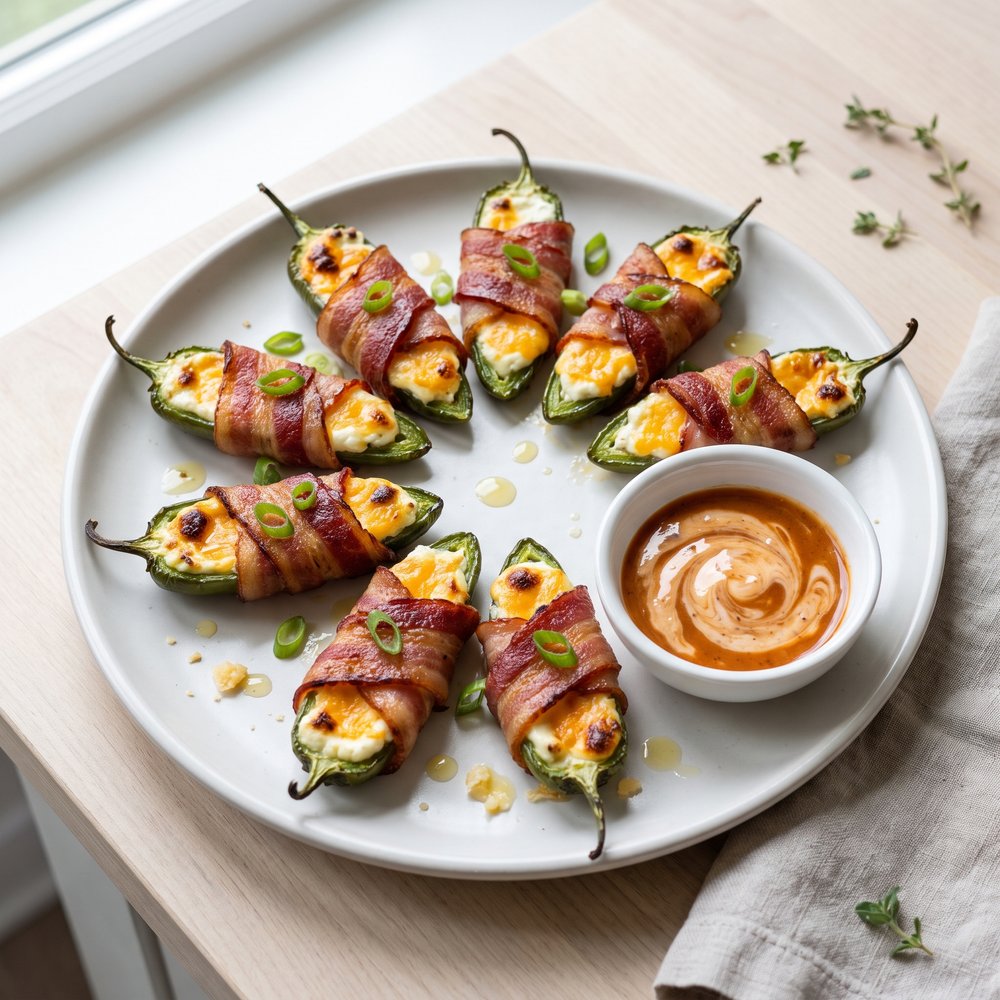 Bacon-Wrapped Jalapeño Poppers