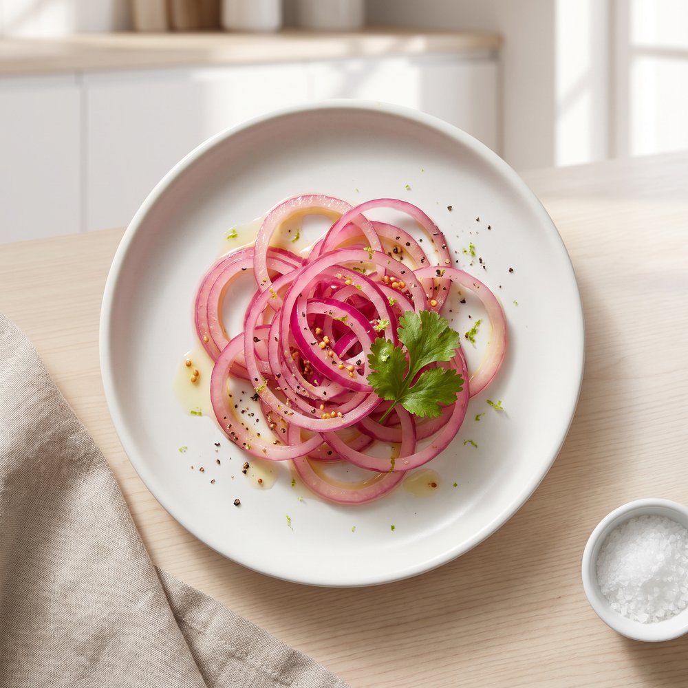 Quick Red Onion Pickles