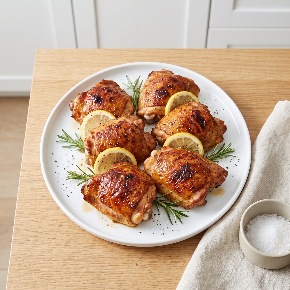 Citrus-Brined Applewood Smoked Chicken Thighs