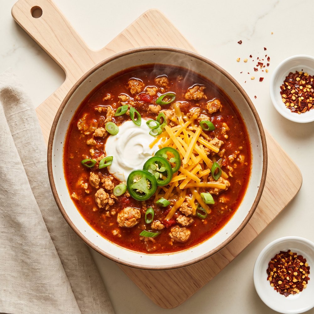 Crockpot Ground Chicken Chili