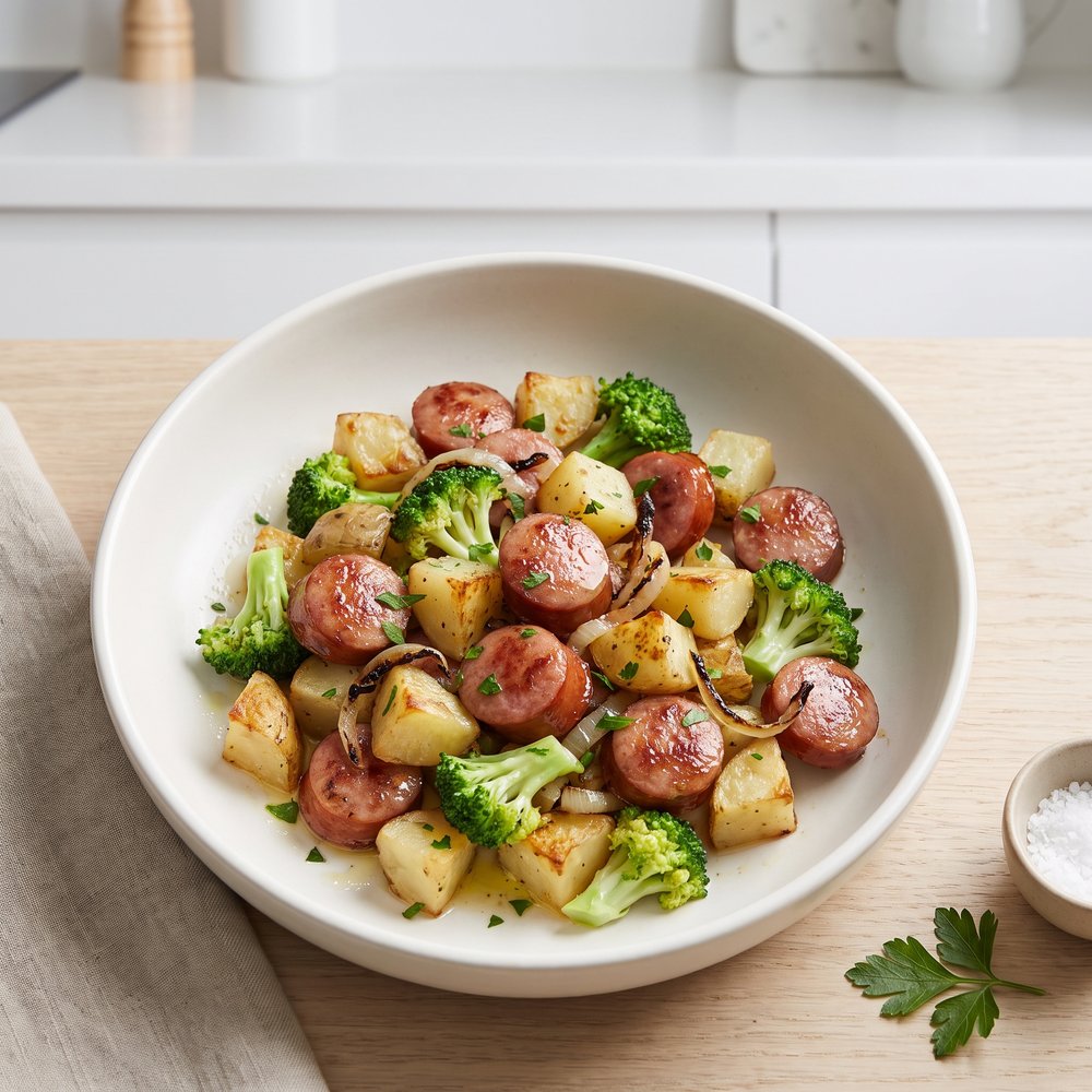 Weeknight Kielbasa Skillet Supper