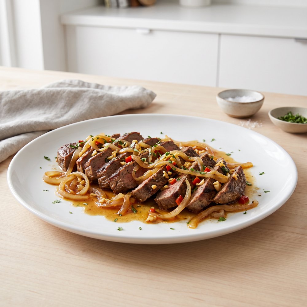 Bistec Encebollado (Cuban Steak and Onions)