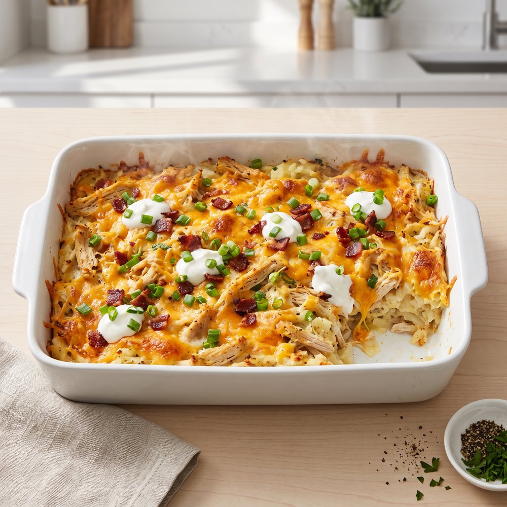 Loaded Chicken and Hash Brown Casserole