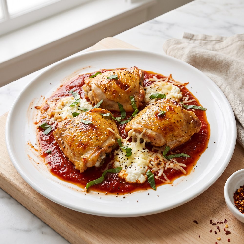 Oven-Baked Italian Chicken Thighs