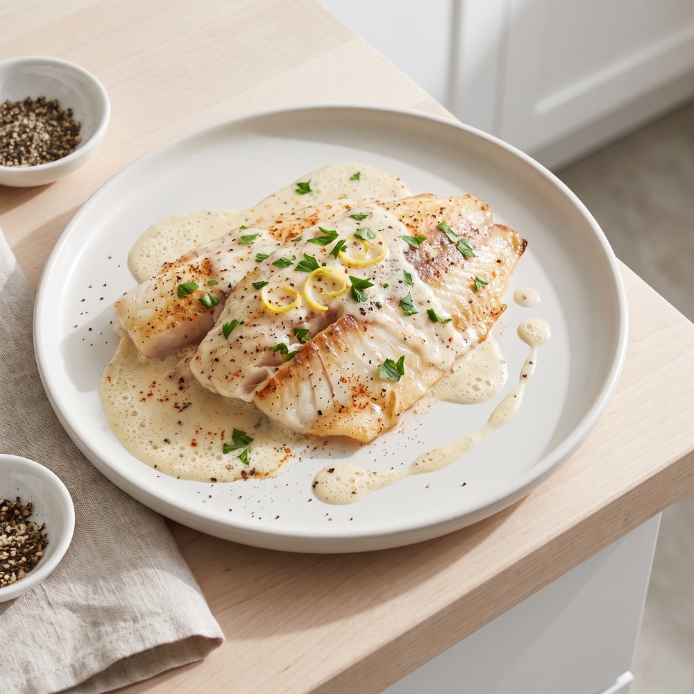 Garlic Alfredo Tilapia