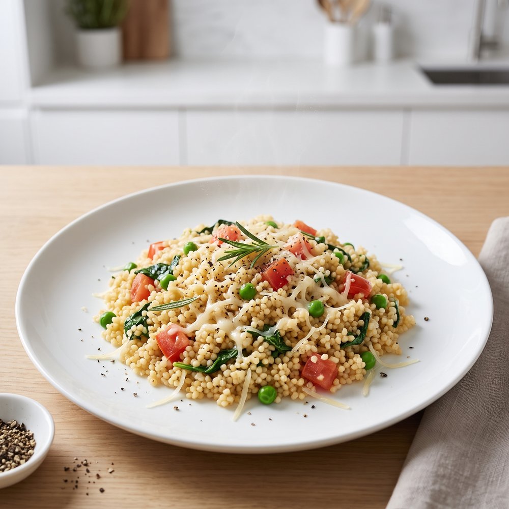 Millet Vegetable Pilaf with Spinach and Peas