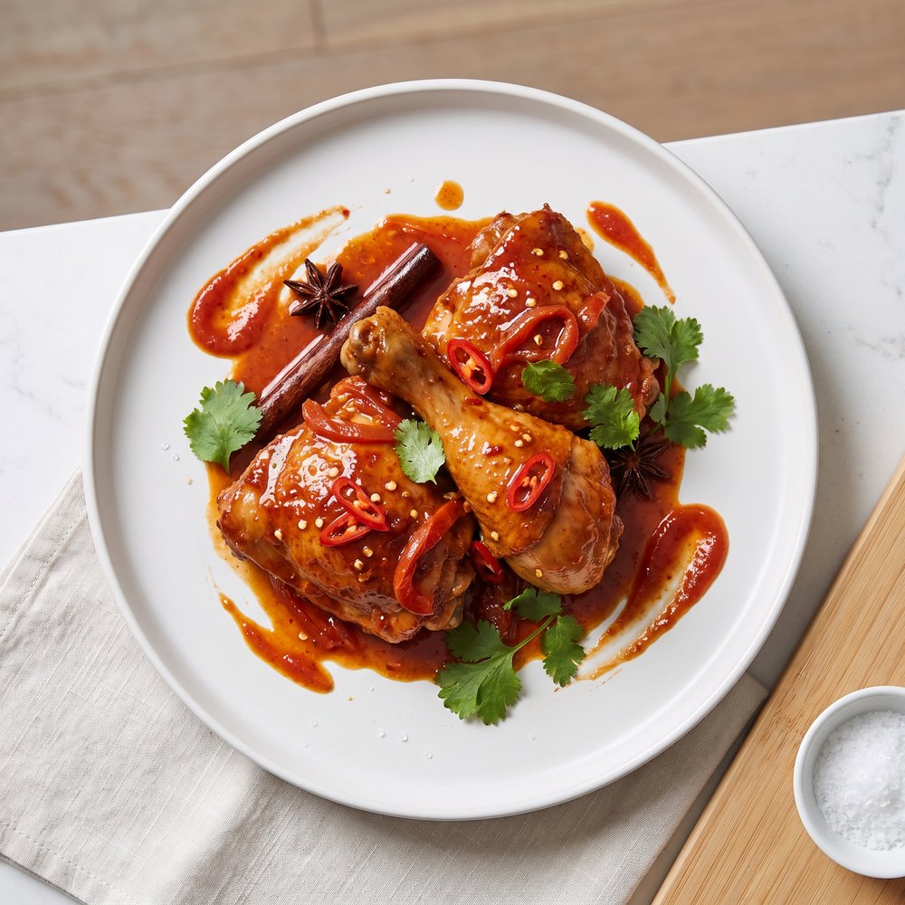 Malaysian Red-Cooked Tomato Chicken (Ayam Masak Merah)