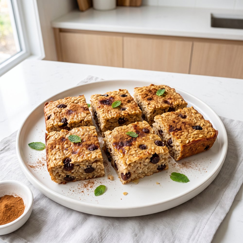 Dairy- and Egg-Free Baked Oatmeal Squares