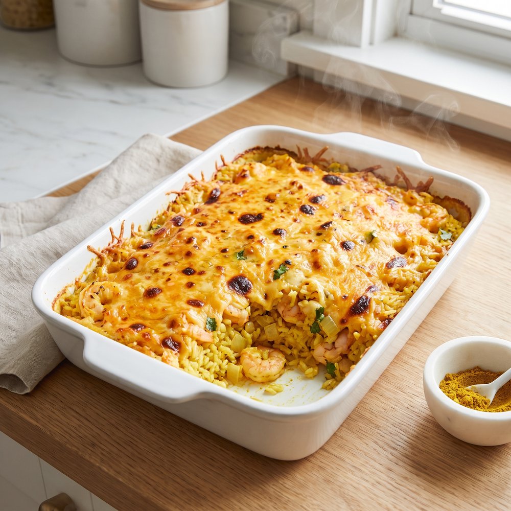 Curried Shrimp Au Gratin