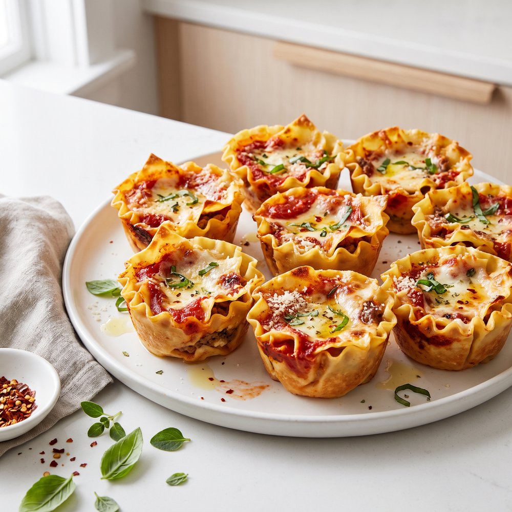 Mini Lasagna Shell Cups
