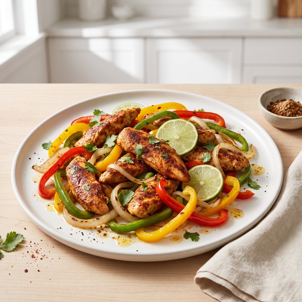 Air-Fried Chicken Fajitas for Two