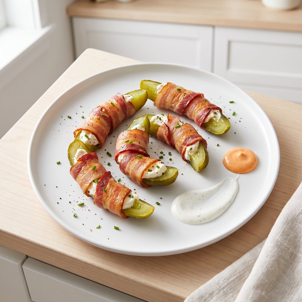 Bacon-Wrapped Pickles