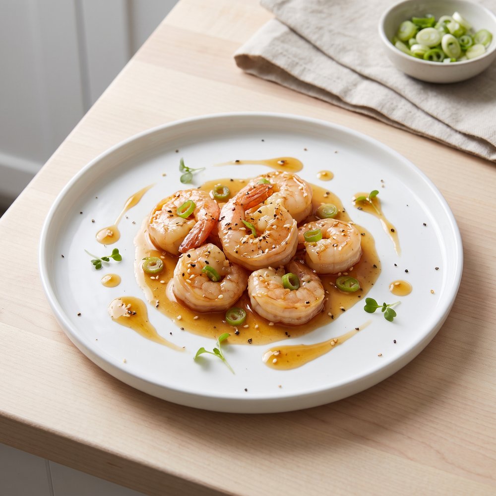 Pressure Cooker Asian-Inspired Shrimp Scampi