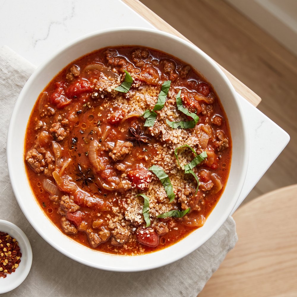 Slow-Cooker Hearty Spaghetti Meat Sauce
