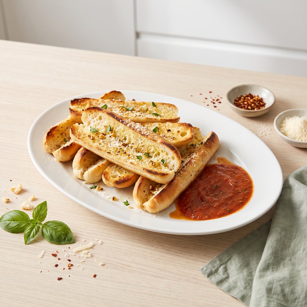 Quick Garlic Breadsticks