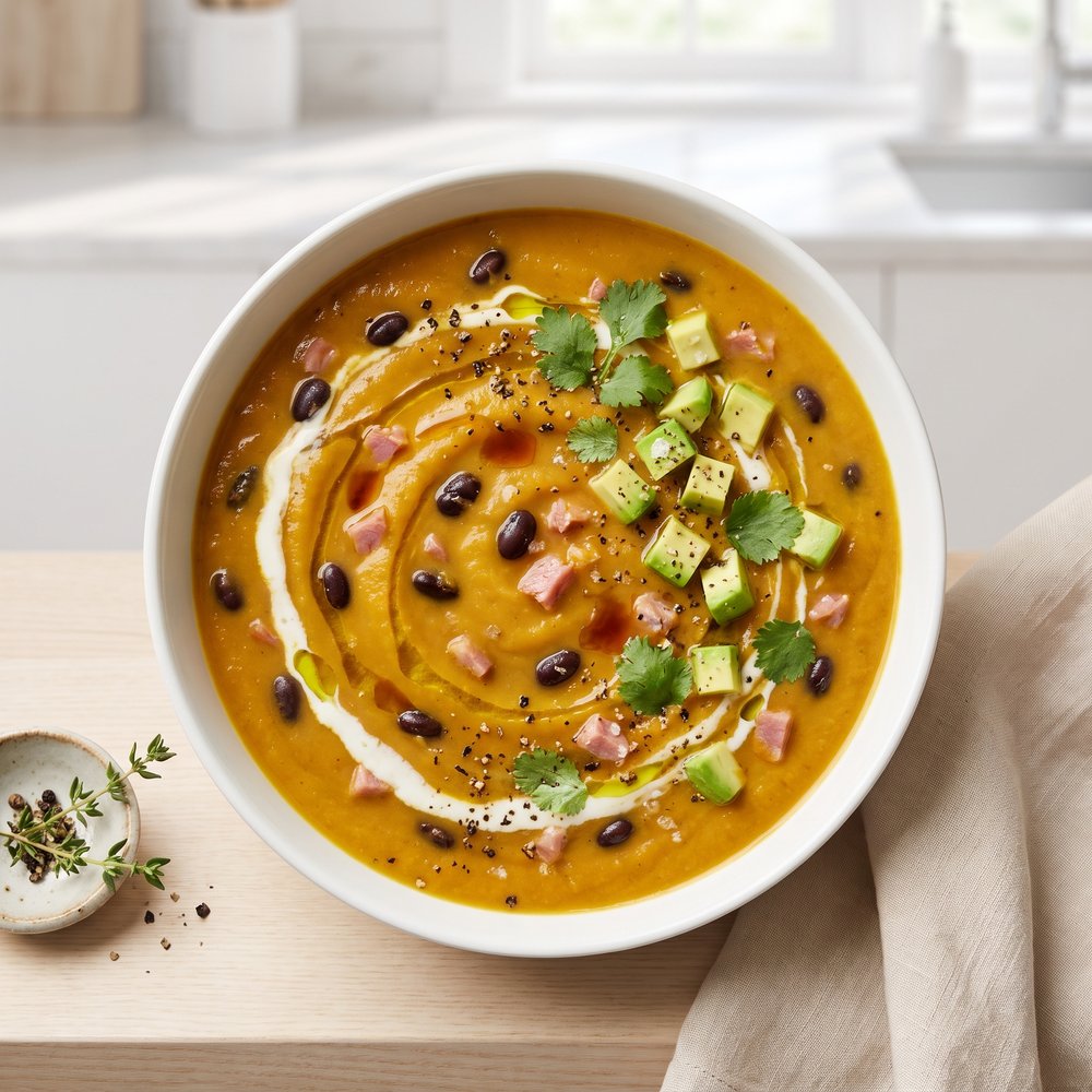Black Bean and Pumpkin Harvest Soup