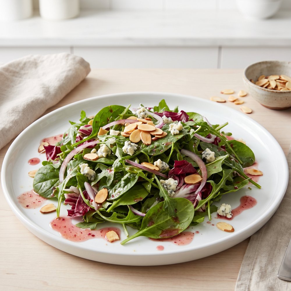 Mixed Greens Salad with Fresh Cranberry Vinaigrette