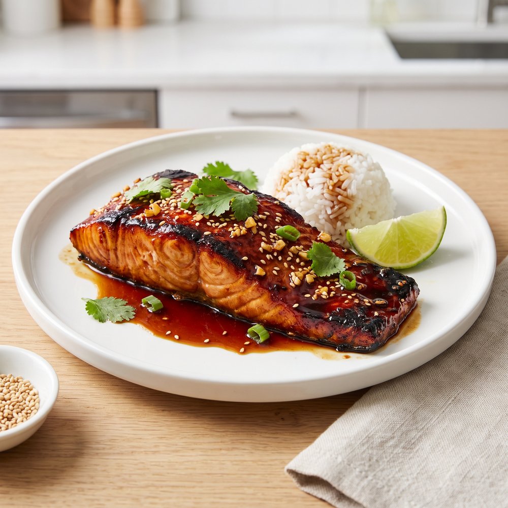 Broiler Teriyaki-Glazed Salmon
