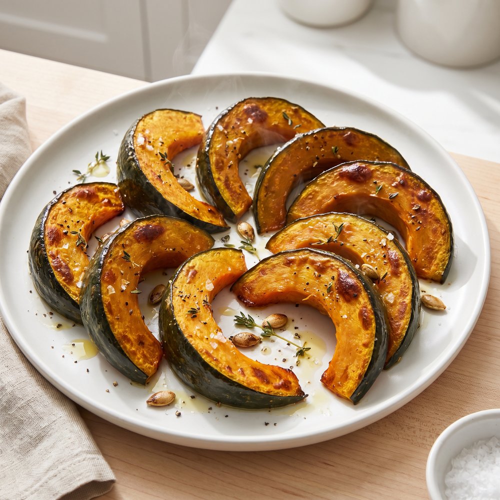 Oven-Roasted Kabocha Wedges
