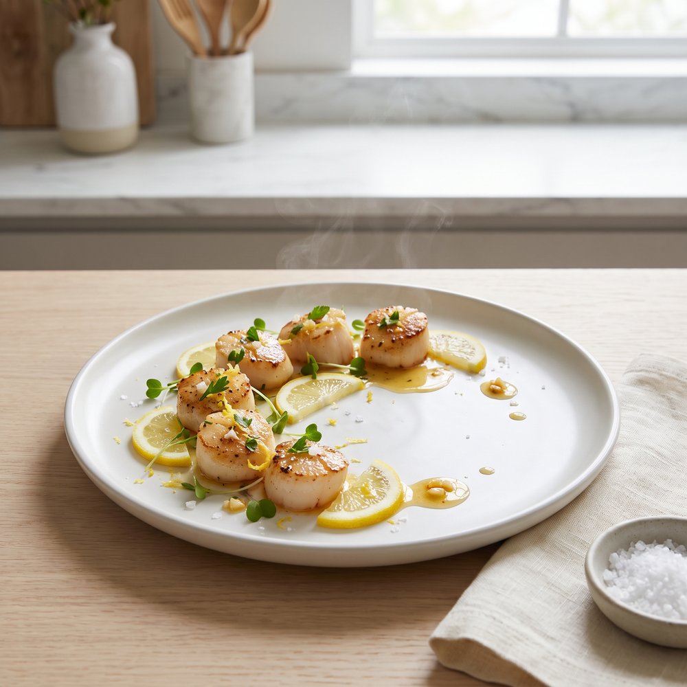 Grilled Bay Scallops