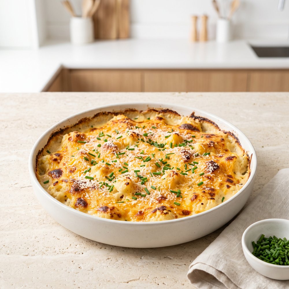 Creamy Cauliflower Mash Casserole