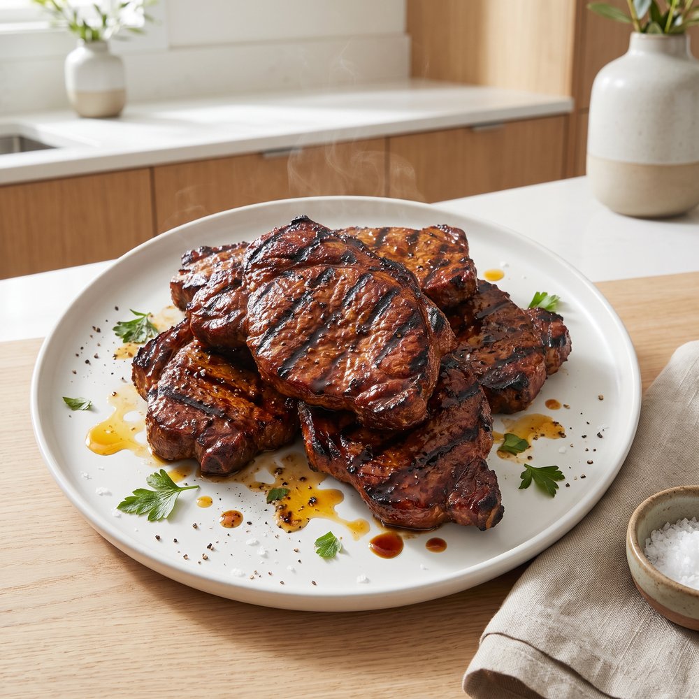 St. Louis–Style Grilled Pork Steaks